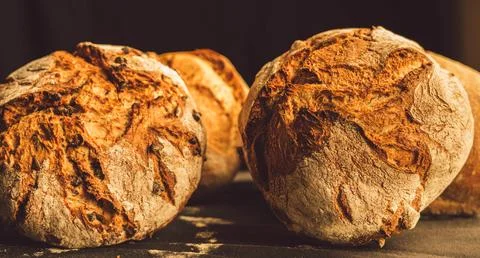 Village bread Stock Photos
