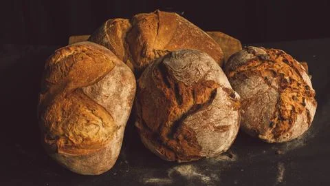 Village bread Stock Photos