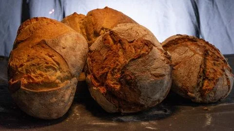 Village bread Stock Photos