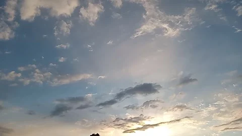 Village Cloudscapes in Motion A One-Minute Timelapse (Timelapse) Stock Footage 270608538