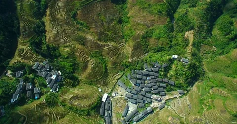 Village  in the deep mountain Stock-Footage 69017193