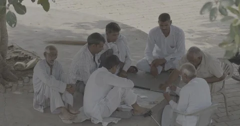 Village Elder Playing Cards Video stock 112418133