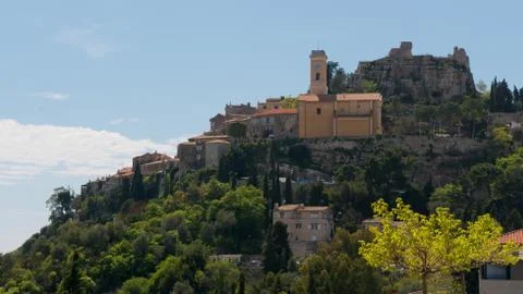 The Village of Eze 库存照片