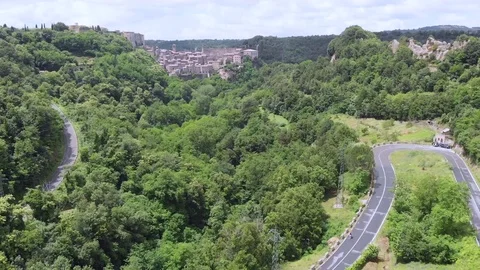 A village in the forest Stock Footage 114960601