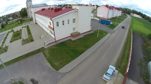 Village from the height Stock Footage 62064179