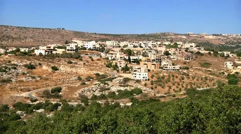 Village on the heights 1 Stock Footage 10959632