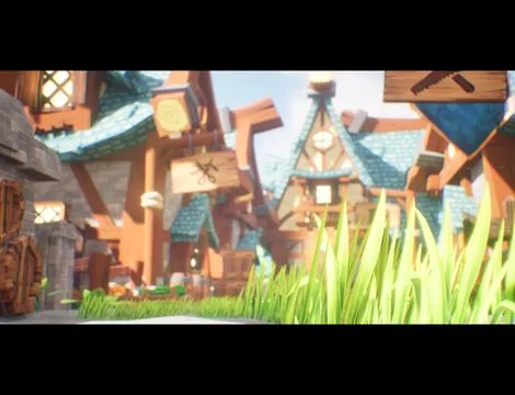 Village Stock Illustration