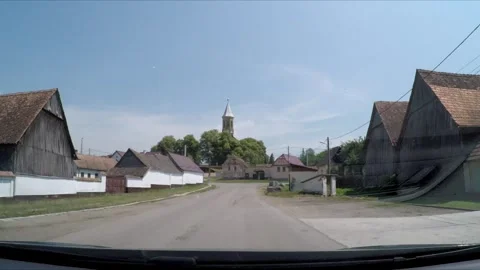 The Village of Jibert in romania Stock Footage 242501112