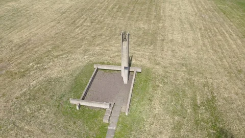 Village of Khatyn in Belarus. Memorial to memory of the victims of World War II Stock-Footage 128089005