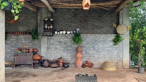 Village kitchen Stock Photos