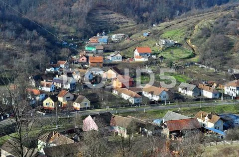 Village landscape Stock Photos