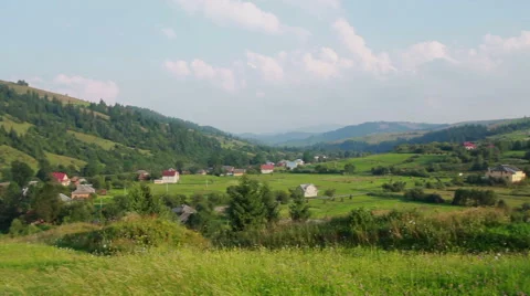 Village in the mountains 스톡 동영상 43973634