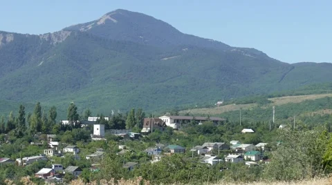 Village in the mountains Stock Footage 67559557