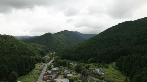 Village in mountains Stock Footage 137944660