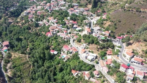Village in the mountains. Stock Footage 139640267