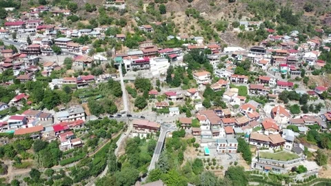 Village in the mountains. Stock Footage 139640785