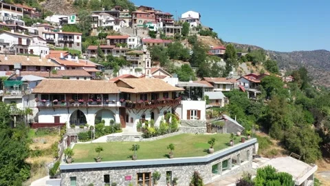 Village in the mountains. Stock Footage 139640788