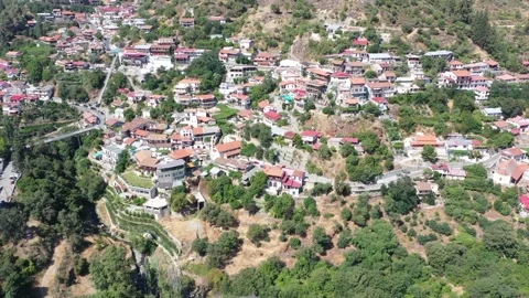 Village in the mountains. Stock Footage 139640814