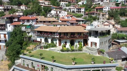 Village in the mountains. Stock Footage 139640825