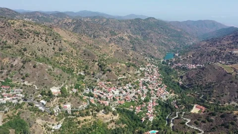 Village in the mountains. Stock Footage 139641174