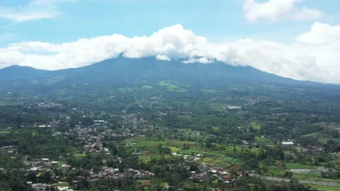 Village on the mountainside Stock Footage 233307374