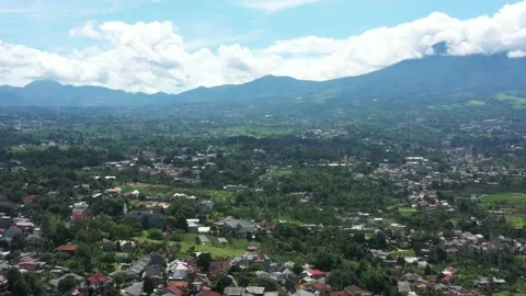 Village on the mountainside Stock Footage 233307391