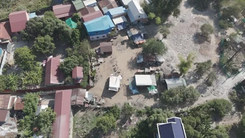 Village orbit 2 Stock Footage 298170593