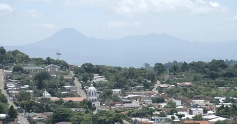 Village Panoramic View 01 Stock Footage 94389210