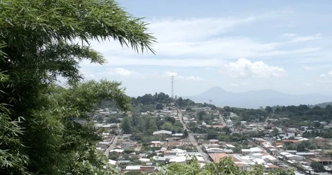 Village Panoramic View 02 Stock Footage 94390029