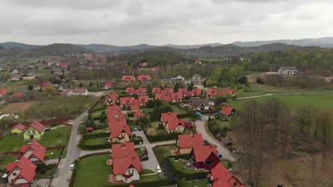 Village in Poland Stock Footage