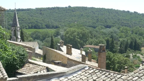 Village Rooftops in France Medium Stock Footage 101205341