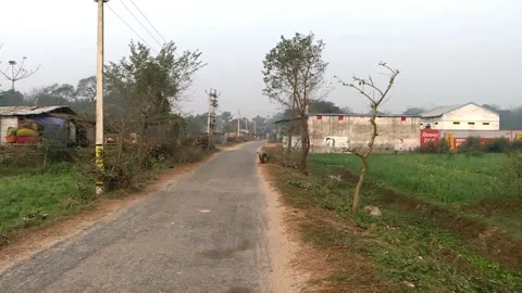 Village scene of rural India.Stock Footage