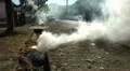 village in smoke HD Footage