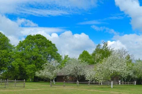 Village Spring Stock Photos