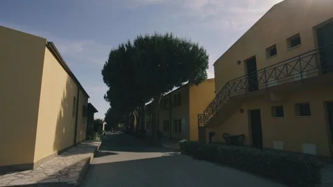 Village street view Stock Footage 86736688
