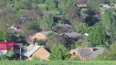 Village in summer Video stock 76210356