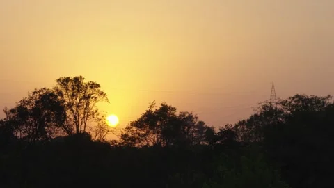 Village Sunset Video stock 322979369