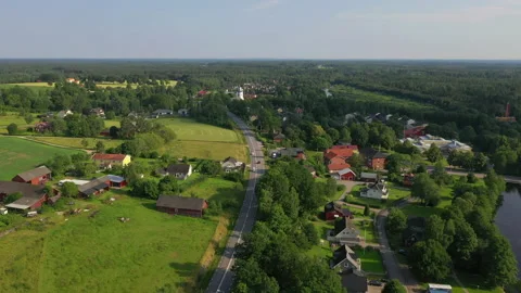 Village in Sweden Stock Footage 157426941