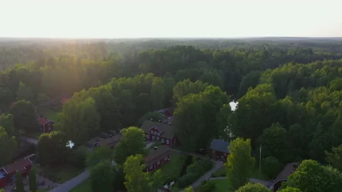 Village in Sweden Stock Footage 157426963