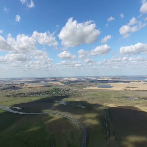 The village under clouds Stock Footage 69512618