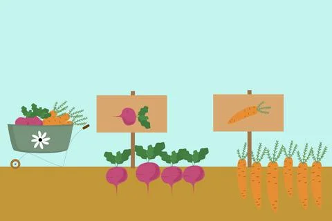 Village Vector Background Stock Illustration