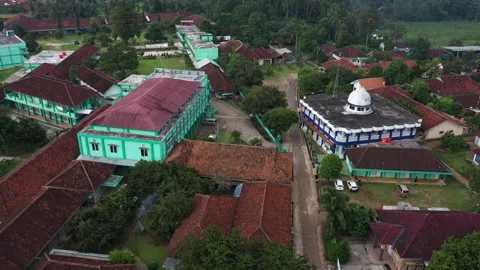 Village view from above Stock Footage 221807813