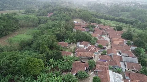 Village view Stockbeeldmateriaal 231052689