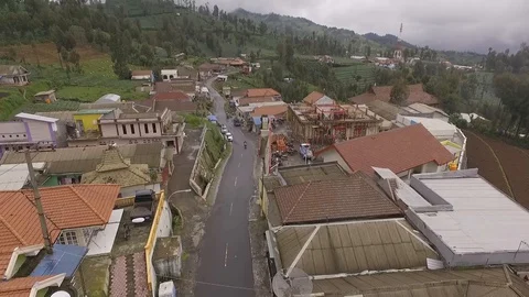 Villager house in bromo mountain Stock Footage 129796341