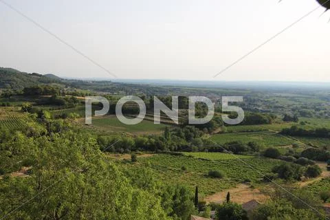 Villages and vineyards Stock Photos