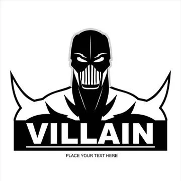Villain, superhero Stock Illustration