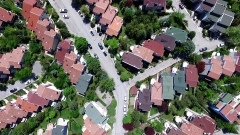 Villas and regular urbanization Video stock 110846917