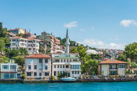 Villas on the bosphorus Stock Photos