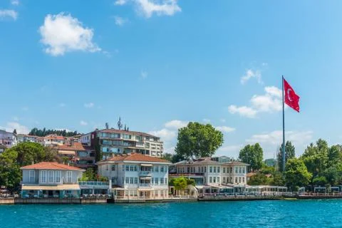 Villas on the bosphorus Stock Photos