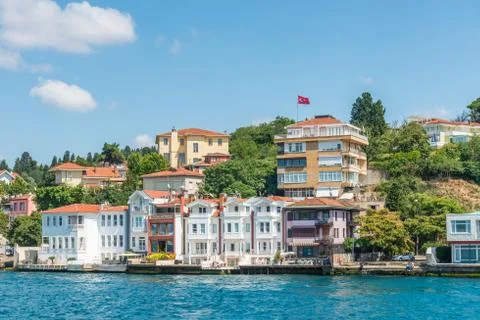 Villas on the bosphorus Stock Photos